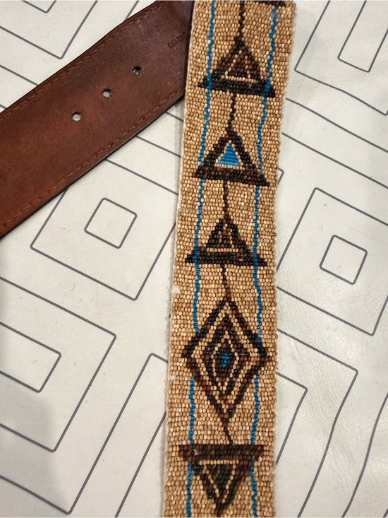 Ralph Lauren Leather Beaded Belt main image 7